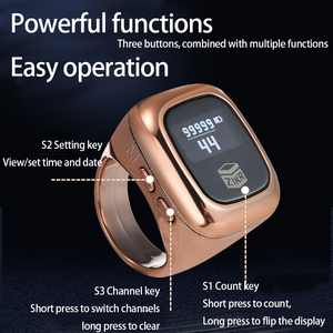 Vente Flash : Le premier compteur de prières musulmanes au <span class=keywords><strong>monde</strong></span> avec rappel Iqibla, écran OLED et bague connectée Zikr - Product Image 3