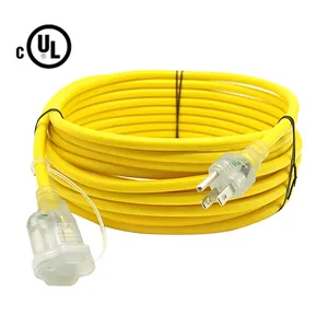 Kabel Ekstensi Listrik 100 Kaki Kabel Dapat Ditarik 25ft Warna Kustom/Panjang Tersedia