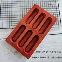 Early Riser 6-Fach Lange Streifen-Kuchenform Schokoladenform Backwerkzeug für Schokolade und Gelee Meistverkauftes Kuchenwerkzeug