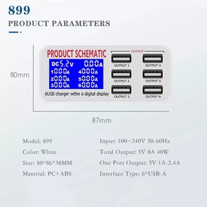 Eonline ที่ชาร์จ USB 6พอร์ต, ที่ชาร์จไว QC3.0แท่น<span class=keywords><strong>ชาร์จ</strong></span>เร็ว PD USB C <span class=keywords><strong>ชาร์จ</strong></span>เร็วสำหรับ iPhone 13 12 Pro <span class=keywords><strong>iPad</strong></span> สำหรับ Huawei Xiaomi - Product Image 4