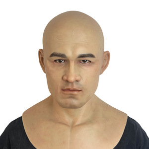 Máscara de Silicona Realista de Cabeza Completa con Textura de Piel Humana, Personalizada, para Juegos de Rol y Simulación, Accesorio de Maquillaje - Product Image 4