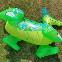Ballon gonflable d'exercice Waterhan FTYP401JL en PVC, modèle Dragon Vert, pour enfants, 105,5 cm, capacité 20 kg+, utilisation extérieure toutes saisons