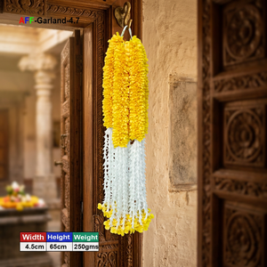 Artificial <b>Flower</b> <b>Garland</b> Plastic Edges Artificial <b>Flower</b> Factory Brand Gujarat Origin Model AFF-<b>Garland</b>-4.7 Price Rs.1600/10pcs - Product Image 3