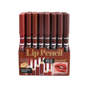 Crayon à lèvres mat hautement pigmenté <span class=keywords><strong>Karite</strong></span>, longue tenue, vente en gros, rouge à lèvres soyeux et lisse, couleur pour une couverture complète - Product Image 4