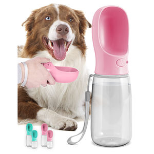 Taşınabilir paslanmaz çelik köpek su şişesi sızdırmaz yavru su sebili içme besleyici ile açık yürüyüş batonu seyahat - Product Image 4