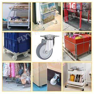 Hochwertige Thermoplastische Gummi TPE Lenkrolle 2 Zoll 2,5 Zoll 3 Zoll 4 Zoll Leichte TPR Schwenkrolle - Product Image 6