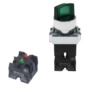 Interrupteur rotatif ABS YHBS-XB2-22RD avec lumière, 10A, ouverture 22mm, IP65, pour usage domestique, livraison non incluse - Product Image 1