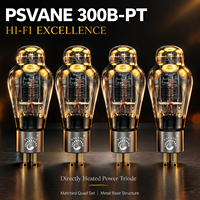 PSVANE 300B-PT Tube à vide audiophile à base métallique, paire assortie en usine, triode de puissance HIFI pour remplacement d'amplificateur à tubes