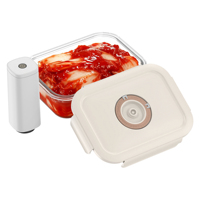 Récipients de stockage des aliments sous vide avec couvercles étanches sans danger pour le four et le réfrigérateur