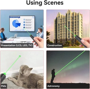 Bestseller: Leistungsstarker Grüner Laserpointer Stift mit Hoher Reichweite für Outdoor, Katzen-Spielzeug und USB-Aufladung – Grünes Licht - Product Image 6