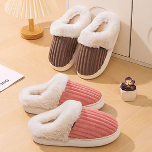 Kadınlar için hafif pamuk terlikler kaymaz taban yumuşak rahat ev ayakkabıları kapalı açık slayt moda - Product Image 4