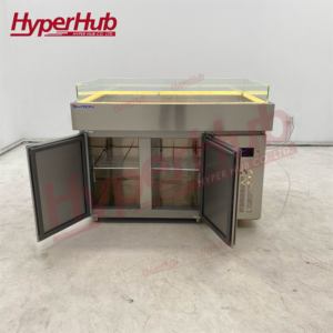 Thương Mại Duy Nhất Nhiệt Độ Mở Top Ice Đông Lạnh Biển Thực Phẩm Thịt Rau Hiển Thị Tủ Đông Siêu Thị Tủ Lạnh - Product Image 5