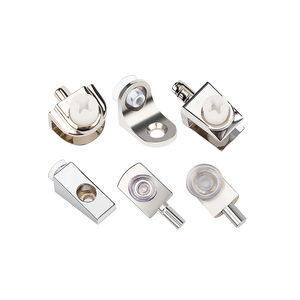 Conectores de soporte de estantería de aleación Jiufa para muebles de gabinete, estantes de vidrio, soportes metálicos reforzados - Product Image 3