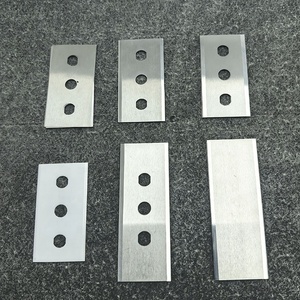 Lame à double tranchant en carbure de tungstène à trois trous pour la dé<span class=keywords><strong>coupe</strong></span> de film plastique, de polyuréthane PU, machine CNC, couteau à dé<span class=keywords><strong>coupe</strong></span> en V - Product Image 1