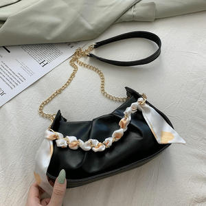 Bolso bandolera popular, último diseño, bolso de mano con decoración de bufanda para mujer, bolso de hombro de moda para invierno - Product Image 5