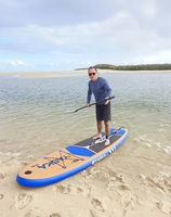 Planche de SUP gonflable tout usage YASKA PB-804 10'6''x32''x6'' portable pour eaux offshore, charge maximale 150 kg, avec aileron et EVA