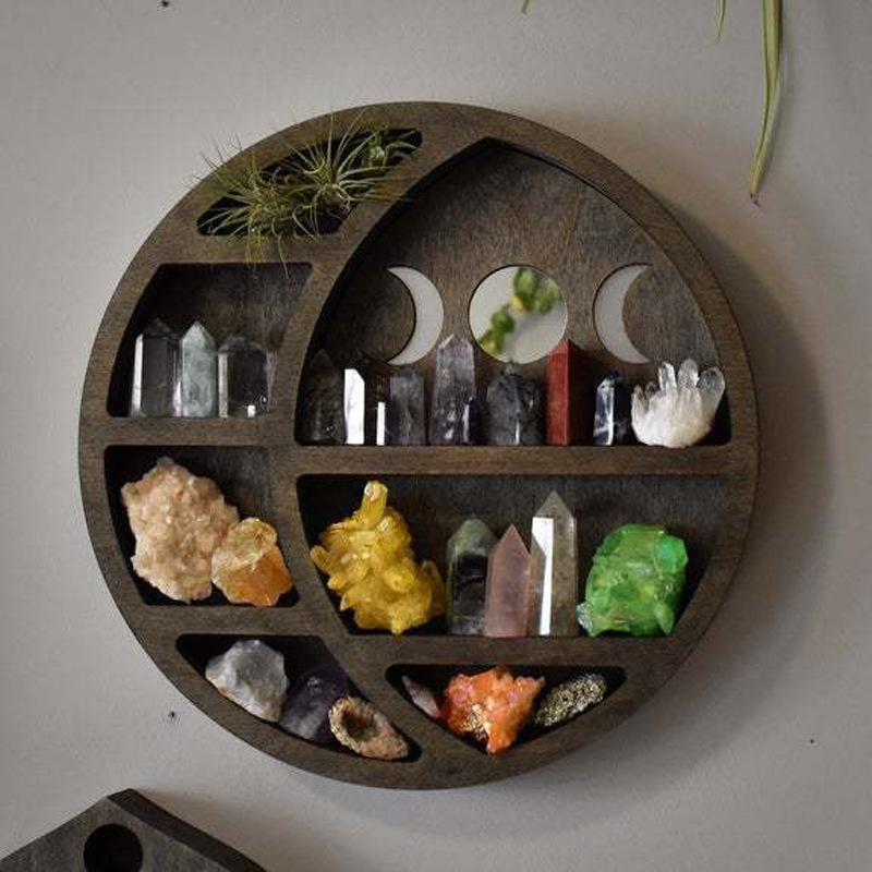 Lune ronde noire (30*30*3cm)