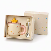 Tasse à petit-déjeuner personnalisable avec couvercle étoilé pour cadeau d'anniversaire de fille, réduction sur les achats en gros, exportation en carton, impression personnalisée