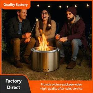เตาถ่านสแตนเลสสำหรับตั้งแคมป์กลางแจ้งแบบไร้ควัน รุ่น CHL-01 พร้อมส่ง - Product Image 2