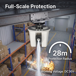 Cañón de Agua Contra Incendios Inteligente de 10L/s con Válvula Integrada, Certificación CE, para Sistemas Industriales - Product Image 1
