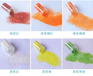 Matériau de remplissage pour le bricolage, lot de 10 pièces, paillettes scintillantes, effet dégradé, 24 couleurs, pour gouttes de cristal et adhésif UV, 20g - Product Image 2