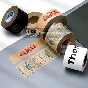 Writable Kraft Paper Adhesive Water Activated Gummed Tape For Veneer Cutting Blades