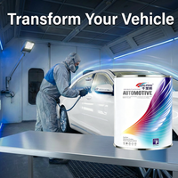 Pintura para Automóviles 2K Color Masterbatch, Pintura de Alto Brillo y Fuerte Adhesión para Reparación de Automóviles, Negro y Más de 1000 Colores