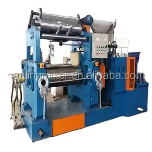 chemical product machine mixer/two rolls open rubber mixing mill with stock blender