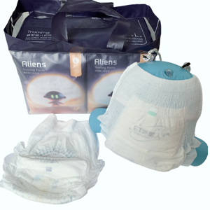 Couches-culottes OEM AIKA pour bébés, personnalisables avec bande adhésive, en tissu non tissé, tailles NB-XXL, Guangdong - Product Image 3