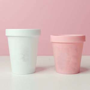Small Screw <b>Cap</b> Plastic Food Jar Various Color Food Grade pp Empty Ice Cream Jar with Lid - Product Image 2