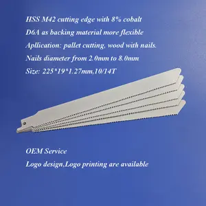 Multi Tool Blades Metal And Wood Cutting Reciprocating Saw Blades HSS Cobalt Saw Blade Cutting Wood Pallet