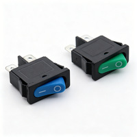 Interrupteur à bascule KCD1-110 9,5*21mm, 2 broches, 2 positions, mini interrupteur plat multicolore pour petits appareils électroménagers
