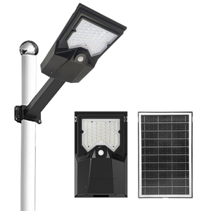 친환경 300W 500W 1000W 방수 <span class=keywords><strong>LED</strong></span> 모션 감지 정원용 ABS IP65 리모컨 포함 Lifepo4 리튬 배터리 태양광 가로등 - Product Image 1