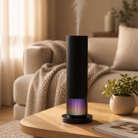 Nouveauté Diffuseur de parfum sans eau en alliage d'aluminium à grande capacité avec lumière ambiante à 7 couleurs