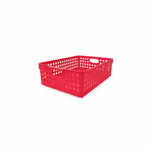 Cesto portaoggetti rosso Inomata B5 - Product Image 1