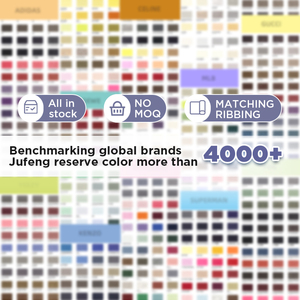 15% Polyester 85% cotton terry CVC chải dệt kim vải dệt 250gsm cho đồng bằng hoodie quần short áo sơ mi-cho cô gái mặc ngoài trời - Product Image 3