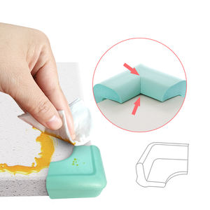 Protections d'angle pour bébé en EVA intégrées, lot <span class=keywords><strong>de</strong></span> 4, avec <span class=keywords><strong>adhésif</strong></span> 3M, pare-chocs anti-collision pour meubles, tables et armoires, forme L/rond - Product Image 2