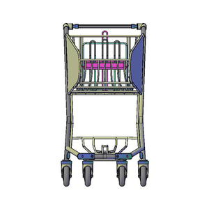 Carrito de equipaje de alta calidad con estructura metálica para pasajeros en aeropuertos y estaciones. - Product Image 5
