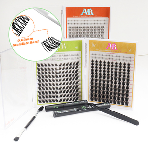 Cụm Lông Mi Phân Khúc C D Mix Curl Lụa Tự Làm Lash Cụm Premade Người Hâm Mộ Lông Mi Cụm Kit - Product Image 2