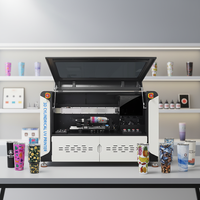 Nouvelle imprimante UV industrielle rotative à 360° pour cylindres, machine d'impression automatique à jet d'encre haute vitesse pour bouteilles, 3 têtes