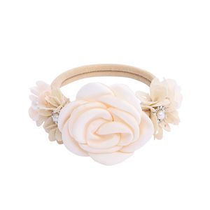 4 pièces/1 pièce – Bandeau de tête pour enfants, motif fleur de perle, haute élasticité, fleur artificielle, <span class=keywords><strong>mignon</strong></span>, pour photographie de bébé, voyage - Product Image 5