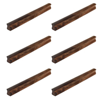 Poignées de porte d'armoire en bois, boutons de tiroir en bois de hêtre, poignée d'armoire de cuisine solide, traction en bois