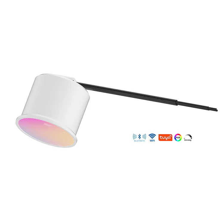 CE RoHS TUYA Lampu Spot Langit-langit, WIFI LED Pintar Rgb Dapat Diredupkan Anti Silau Cob Gu10