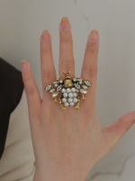 À la mode rétro insecte thème abeille anneau à la mode petit Animal série bijoux naturel Style pastoral fête quotidien accessoires cadeau