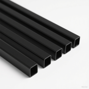 Tabung hitam Matt <span class=keywords><strong>aluminium</strong></span> seri 6000 semua jenis Profil dengan layanan pengelasan pemotongan bengkok - Product Image 5