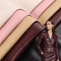 Cuir synthétique écologique Tissu en cuir synthétique décoratif 5% métallisé 50% coton 45% cuir PU pour vêtements