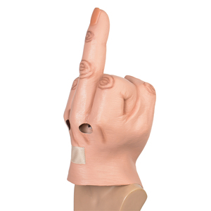 Maschera per dito medio verticale in lattice piena testa verticale maschera per dito medio di Halloween - Product Image 2