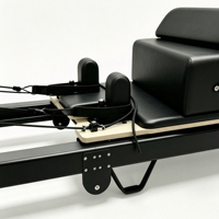 MZMM Reformer de Pilates pliable en aluminium, design compact, barre de repose-pieds réglable sur 6 niveaux, couleur personnalisable, pour la santé