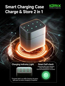 Cargador de Baterías Inteligente IDMIX de 4 Ranuras con Pantalla LCD para Baterías Recargables AA AAA Ni-MH Ni-Cd con Entrada USB-C - Product Image 3