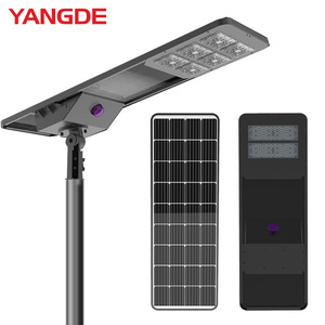 ไฟถนนโซลาร์เซลล์แบบรวม 80W ยี่ห้อ Yangde โมโนไซร์โคป แอลอีดี อลูมิเนียมอัลลอย ควบคุมผ่านแอพพลิเคชั่น สำหรับใช้งานภายนอกอาคาร - Product Image 1